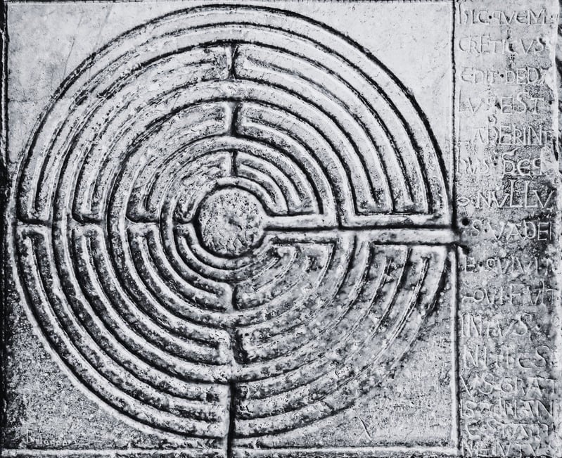 Labirynt z katedry w Chartres